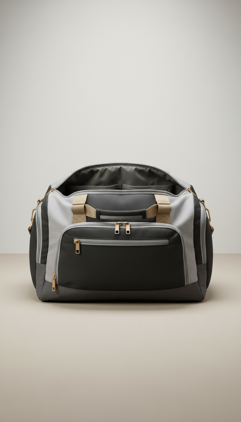 Travel Duffle With Expandable Compartment